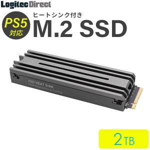 【130-06】ロジテック PS5対応 ヒートシンク付きM.2 SSD 2TB Gen4x4対応 NVMe PS5拡張ストレージ 増設【LMD-PS5M200】