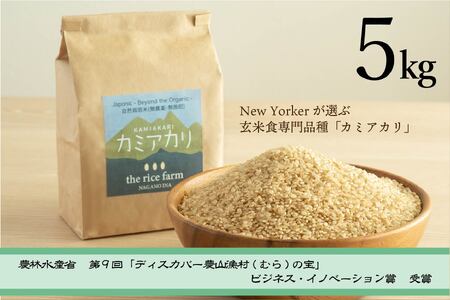 【037-06】　【幻の玄米】　自然栽培　カミアカリ　玄米　5kg