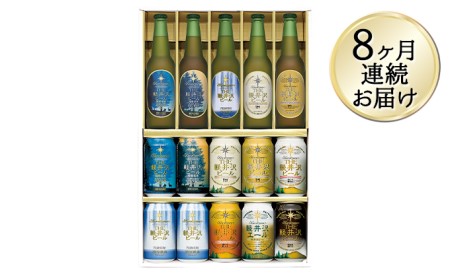 【8ヶ月定期便】THE軽井沢ビールセット　9種　クラフトビール飲み比べギフト