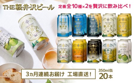 THE軽井沢ビール　10種20缶　飲み比べ　ギフトセット　3カ月定期便