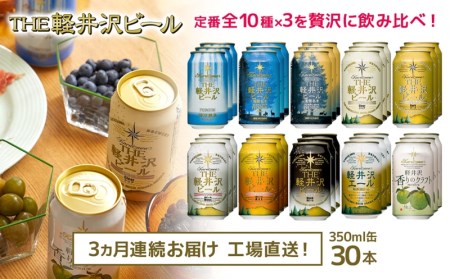 THE軽井沢ビール　10種30缶　飲み比べ　ギフトセット　3カ月定期便