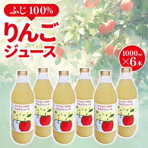 ふじ 100％ りんごジュース 1000㎖ × 6本