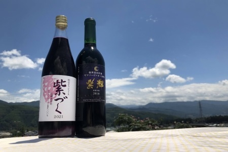 宮田ワイン「紫輝」と食ごころ「紫づく」（山ぶどうジュース）セット