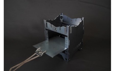 ソロキャンプ用ファイヤースタンドBLACK BOX 9