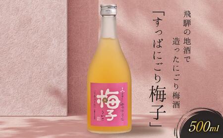 飛騨の地酒で造ったにごり梅酒「すっぱにごり梅子」　有限会社舩坂酒造店　FB002