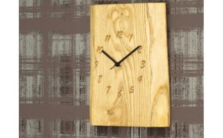 栗の木の一枚板時計　（JTK001-ONK） D29-02 