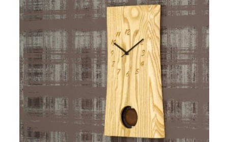 栗の木の一枚板 【振り子】 時計　（JTK002-ONK） D38-01 