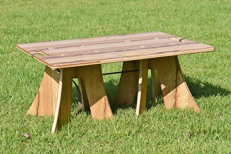アベマキ アウトドア ローテーブル（組み立て式）収納バッグ付 | 可茂森林組合 M12M10