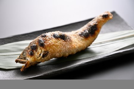69 うなぎ屋たむろの岐阜の鮎　塩焼き１０尾セット（鰻蒲焼き１尾付き）