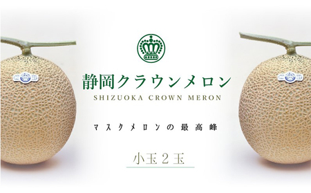 クラウンメロン（白）小玉（約0.9kg）×2玉【配送不可：離島】