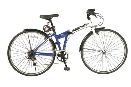 防災対応　ノンパンク700cクロスバイク折りたたみ自転車２６型 オリジナル　マルハチマーク付 （名古屋市役所 総務局　使用了承済）