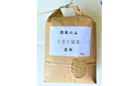 西尾のお米・翔米5㎏(コシヒカリ玄米60％、十五夜もち玄米40％)・K224-12